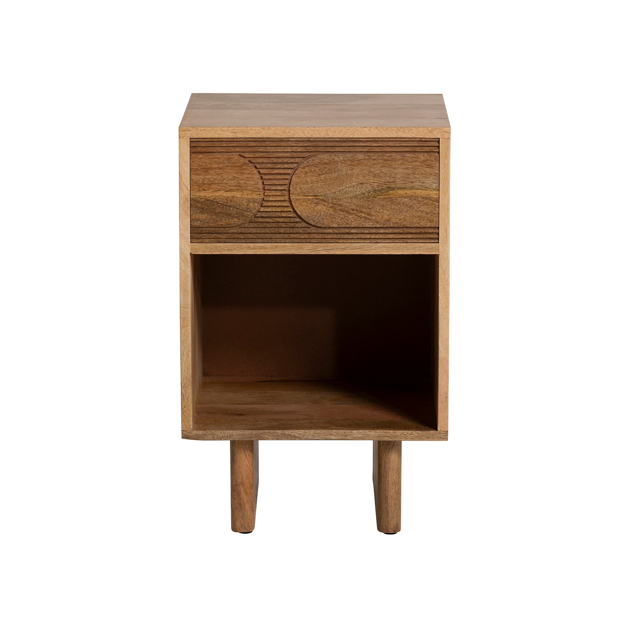 Arco Fluted Bedside Table