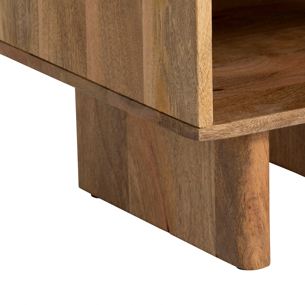 Arco Fluted Bedside Table