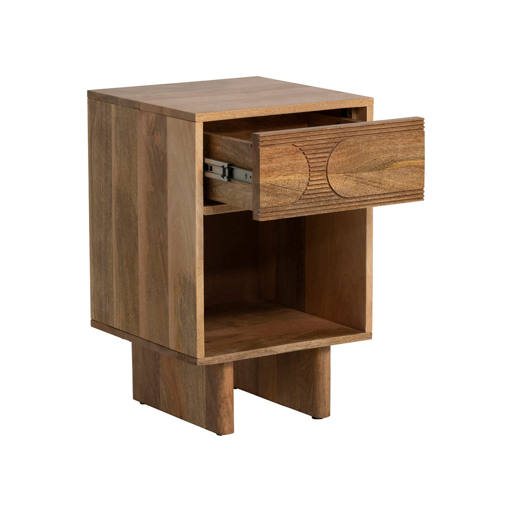 Arco Fluted Bedside Table
