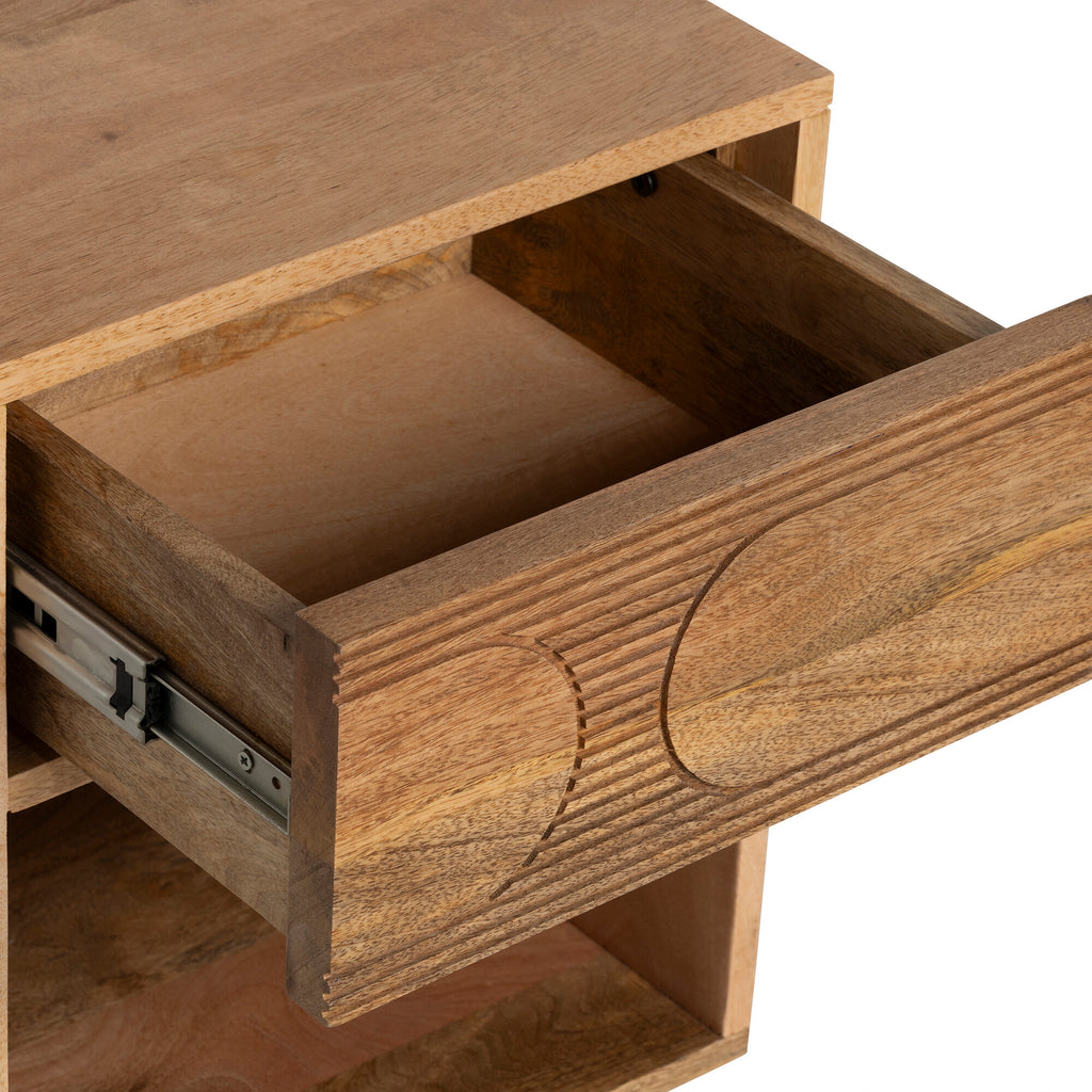 Arco Fluted Bedside Table