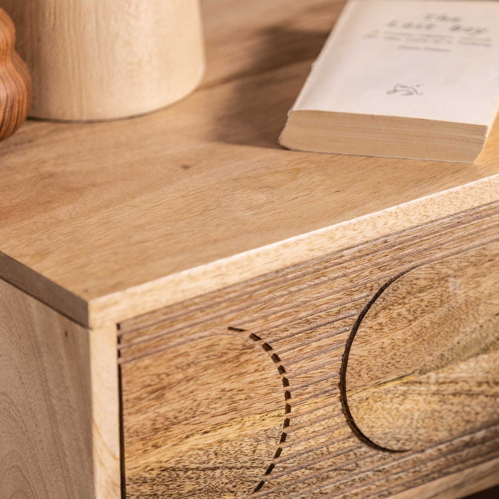 Arco Fluted Bedside Table