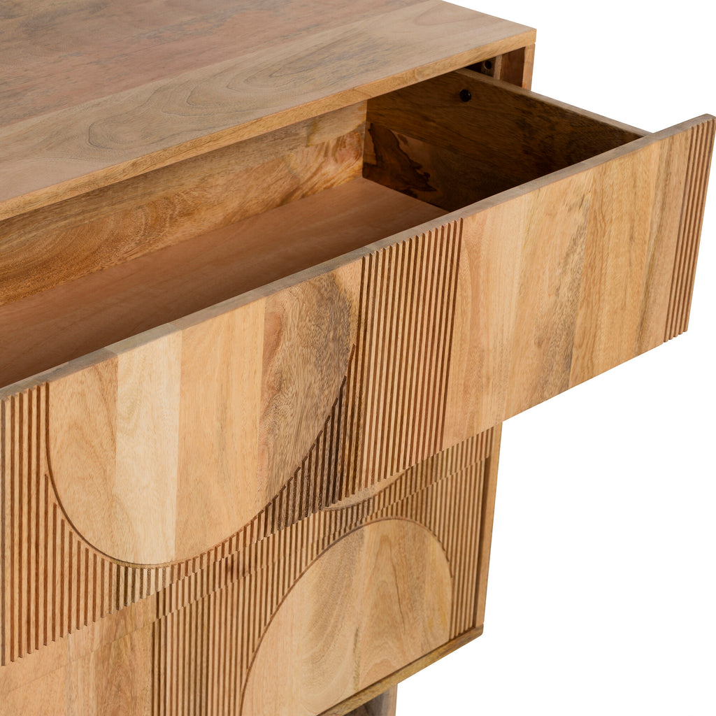 Arco Fluted Chest of Drawers
