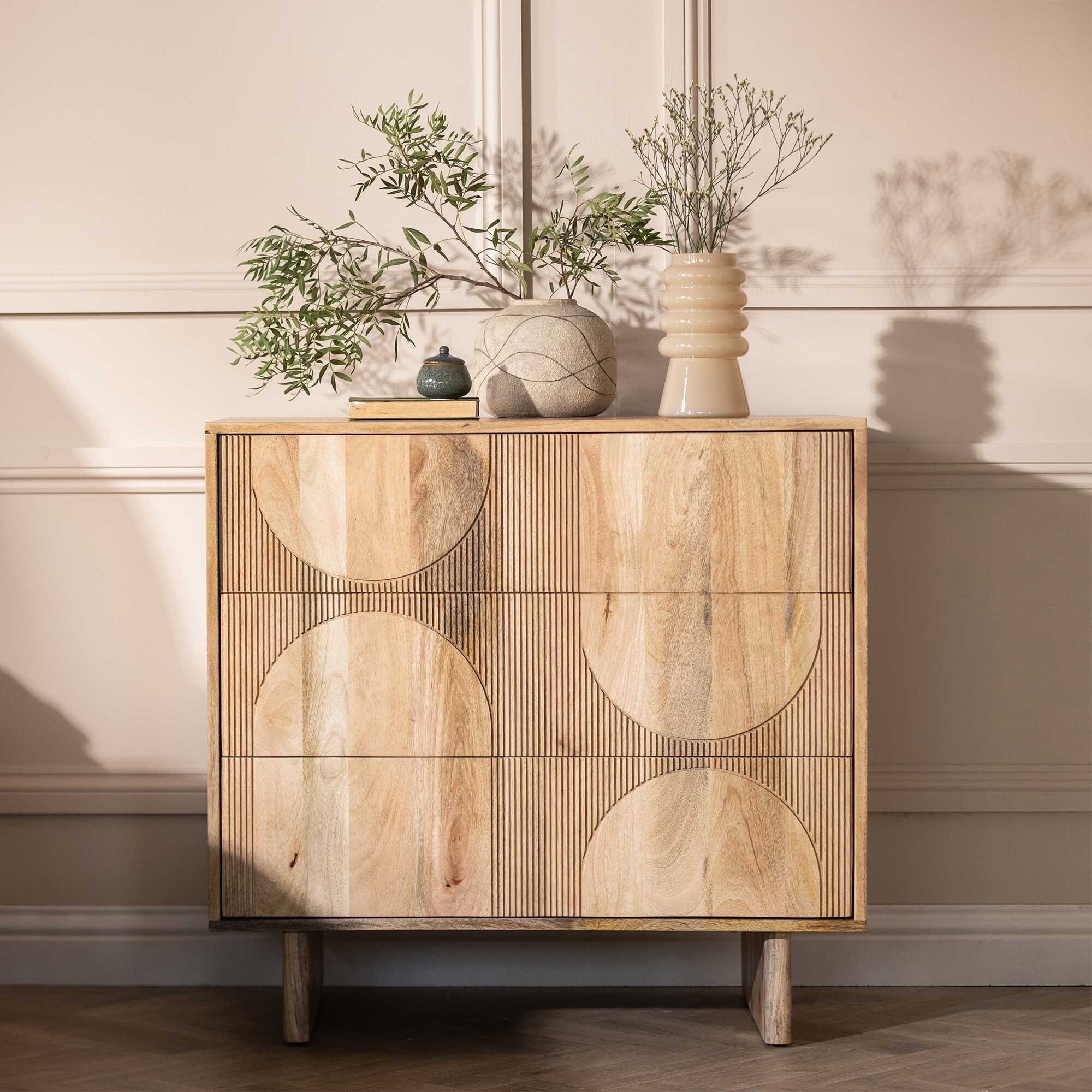 Arco Fluted Chest of Drawers