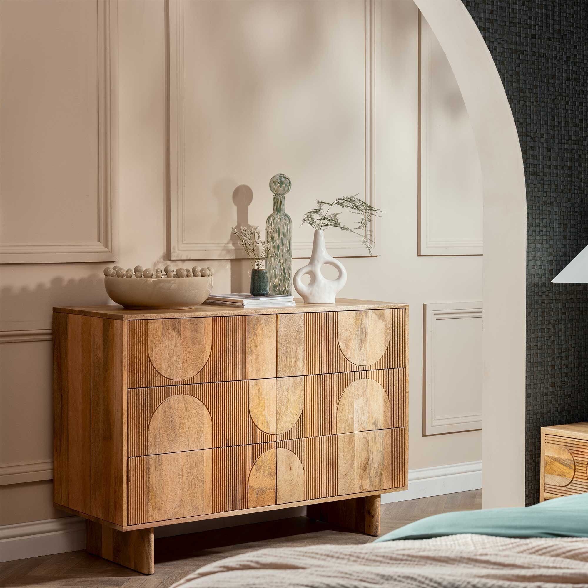 Arco Fluted Chest of Drawers - Large