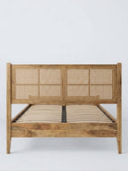 Arlo Solid Wood & Cane Bed