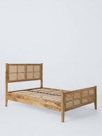 Arlo Solid Wood & Cane Bed