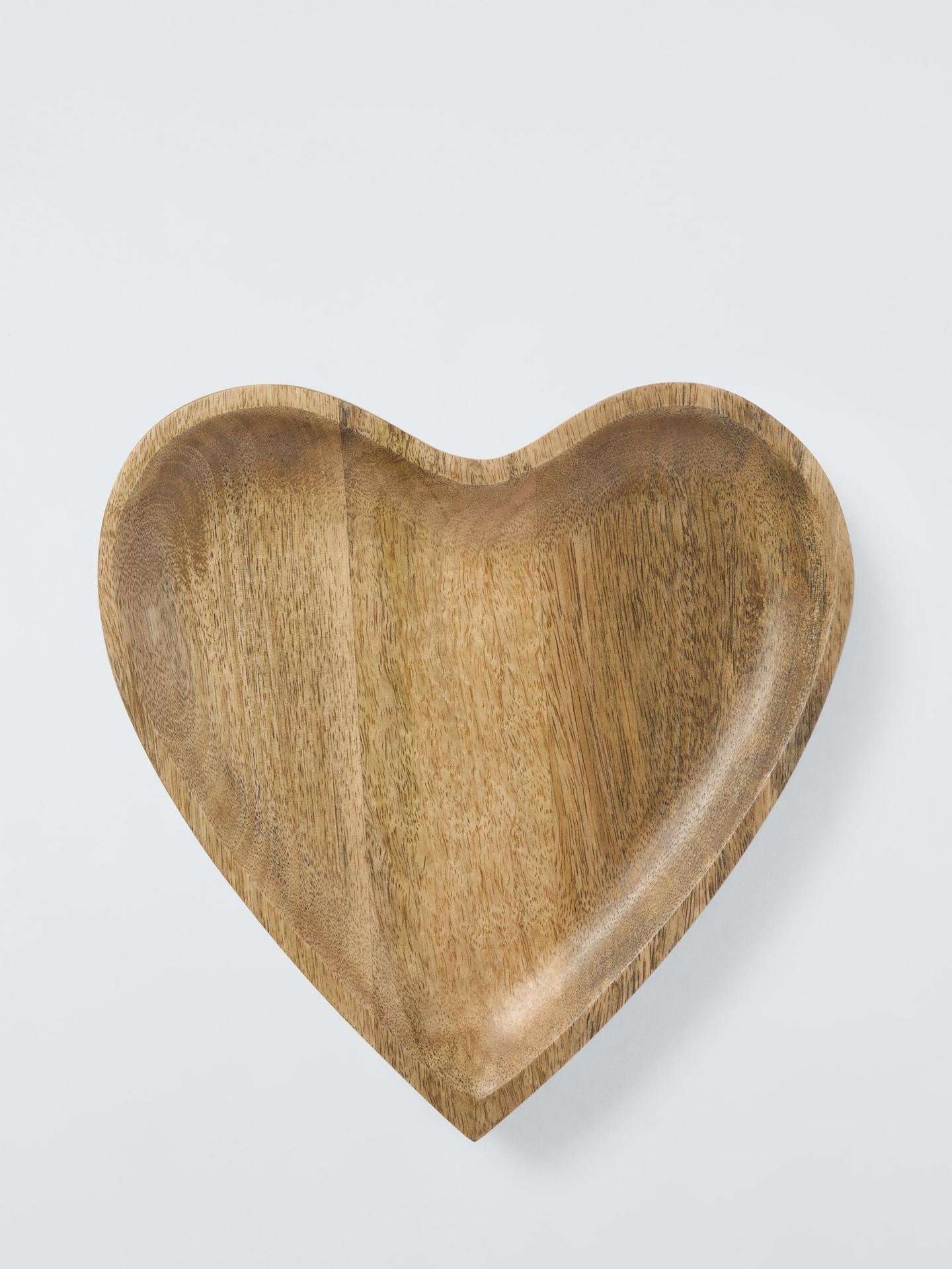 Heart Bowl 25.5cm - Mango Wood