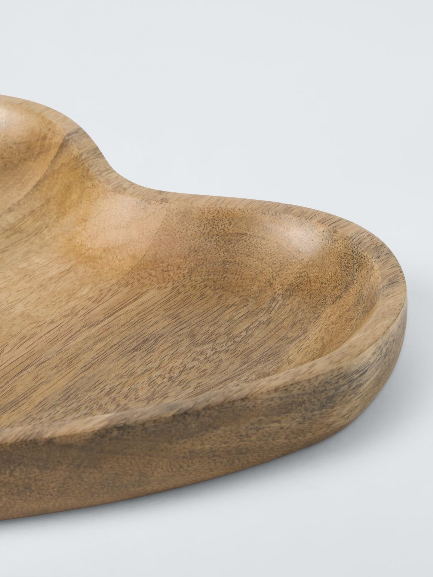 Heart Bowl 25.5cm - Mango Wood