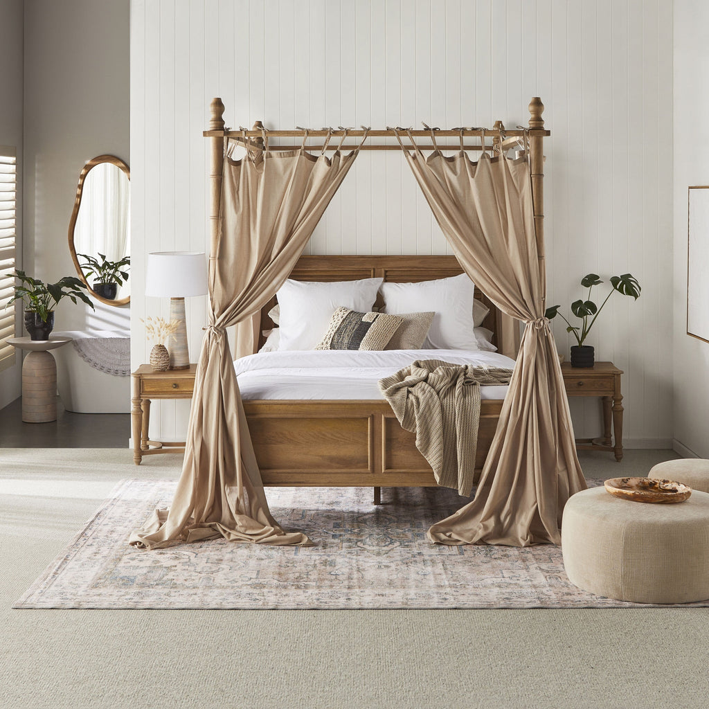 Havana Solid Wood Four Poster Canopy Bed