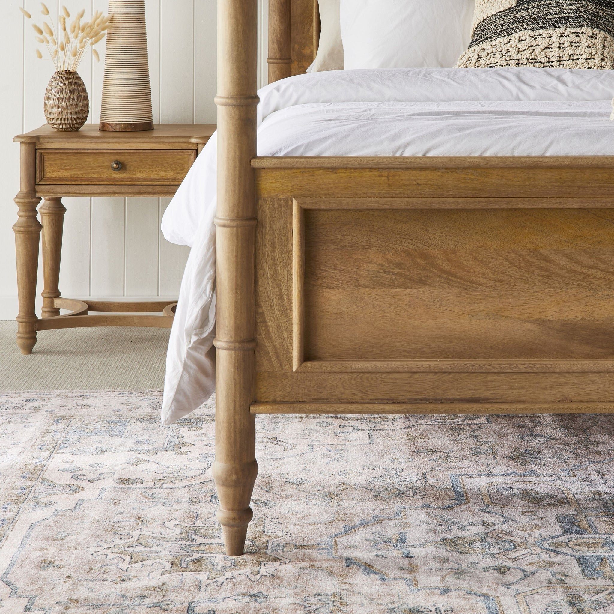 Havana Solid Wood Four Poster Canopy Bed