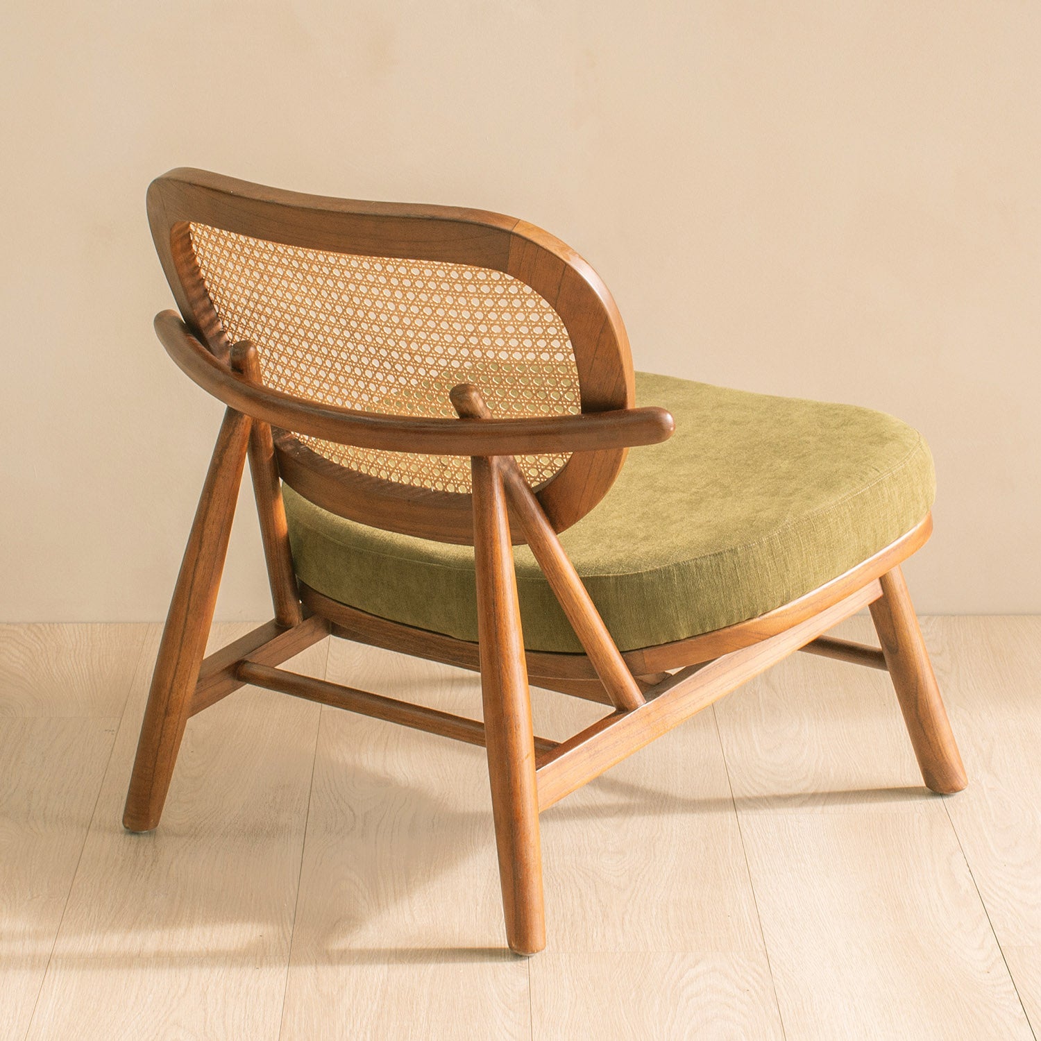 Japandi Mid Century Armchair