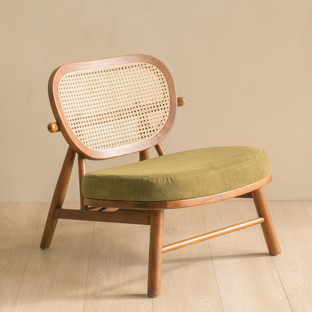 Japandi Mid Century Armchair