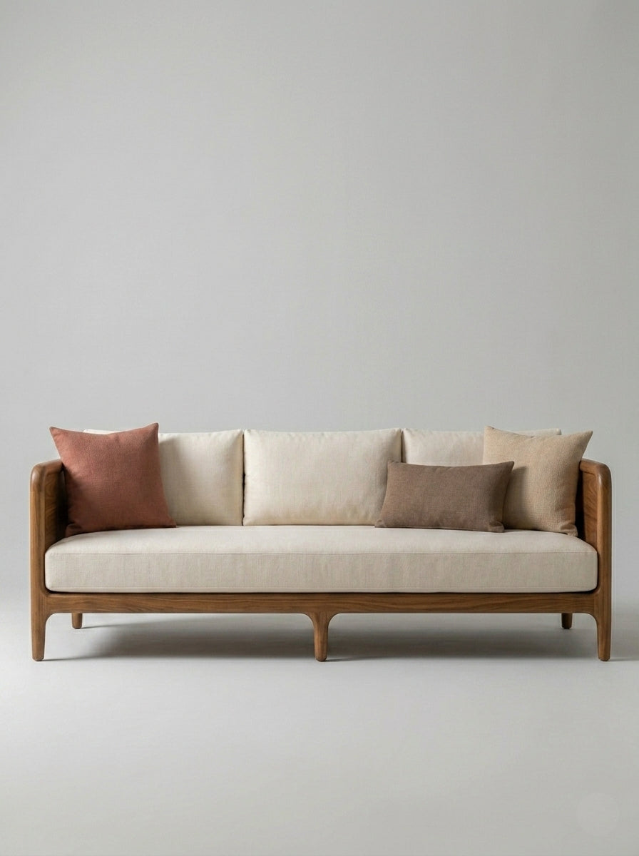 Kairo Solid Wood Sofa 3 Seater