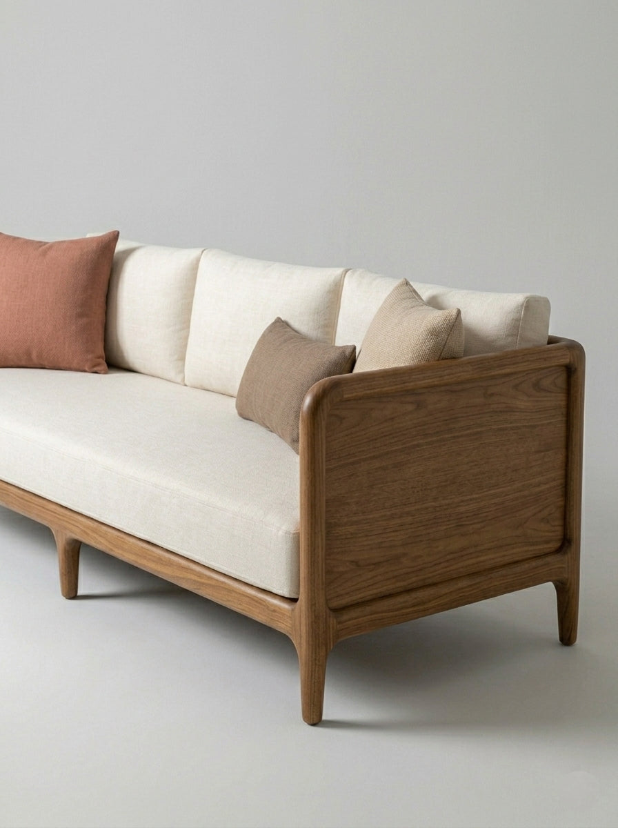 Kairo Solid Wood Sofa 3 Seater