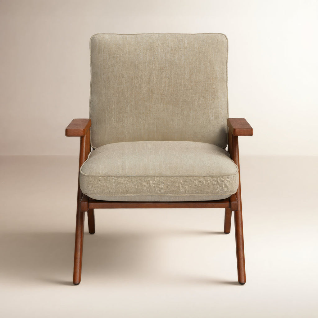 Leo Solid Wood Accent Armchair