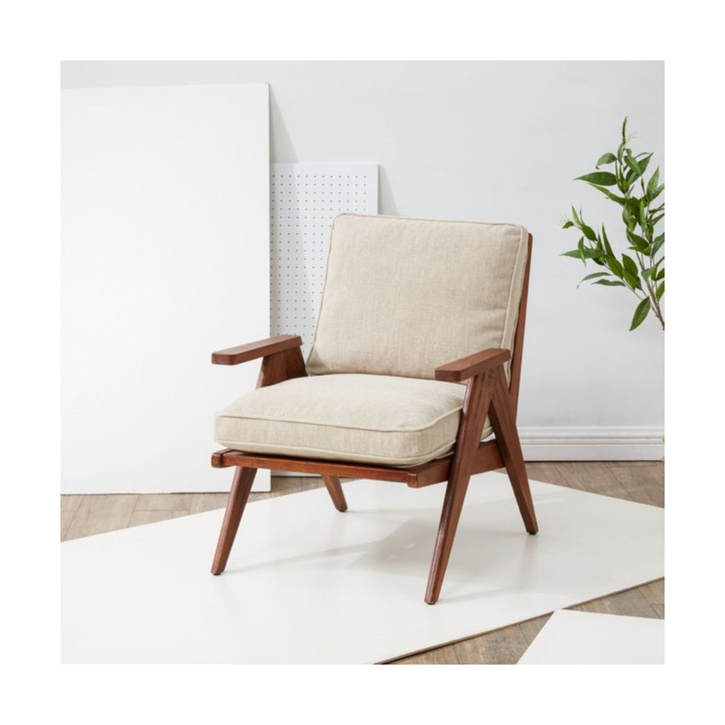 Leo Solid Wood Accent Armchair