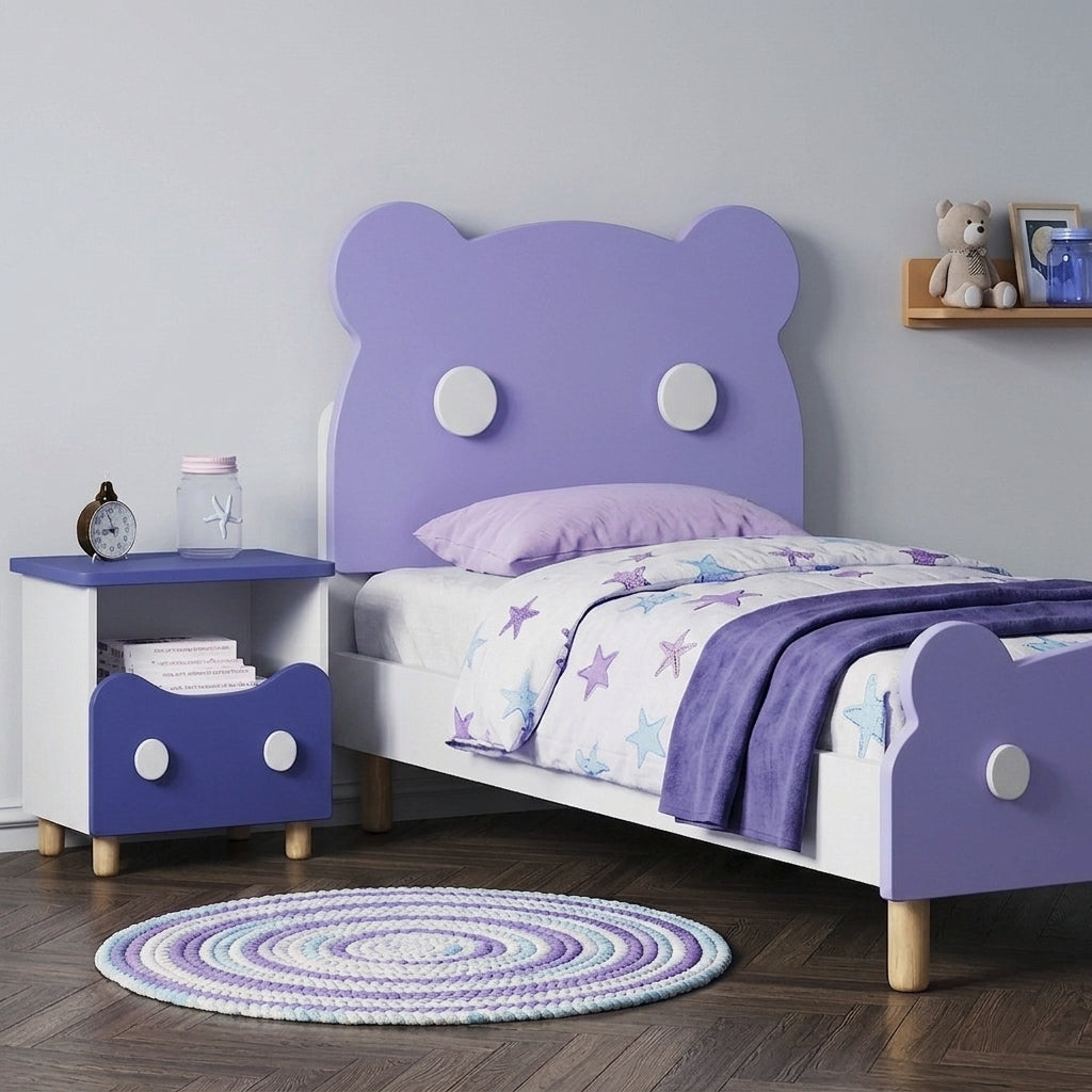 Miko Kids Beside Table in Solid wood