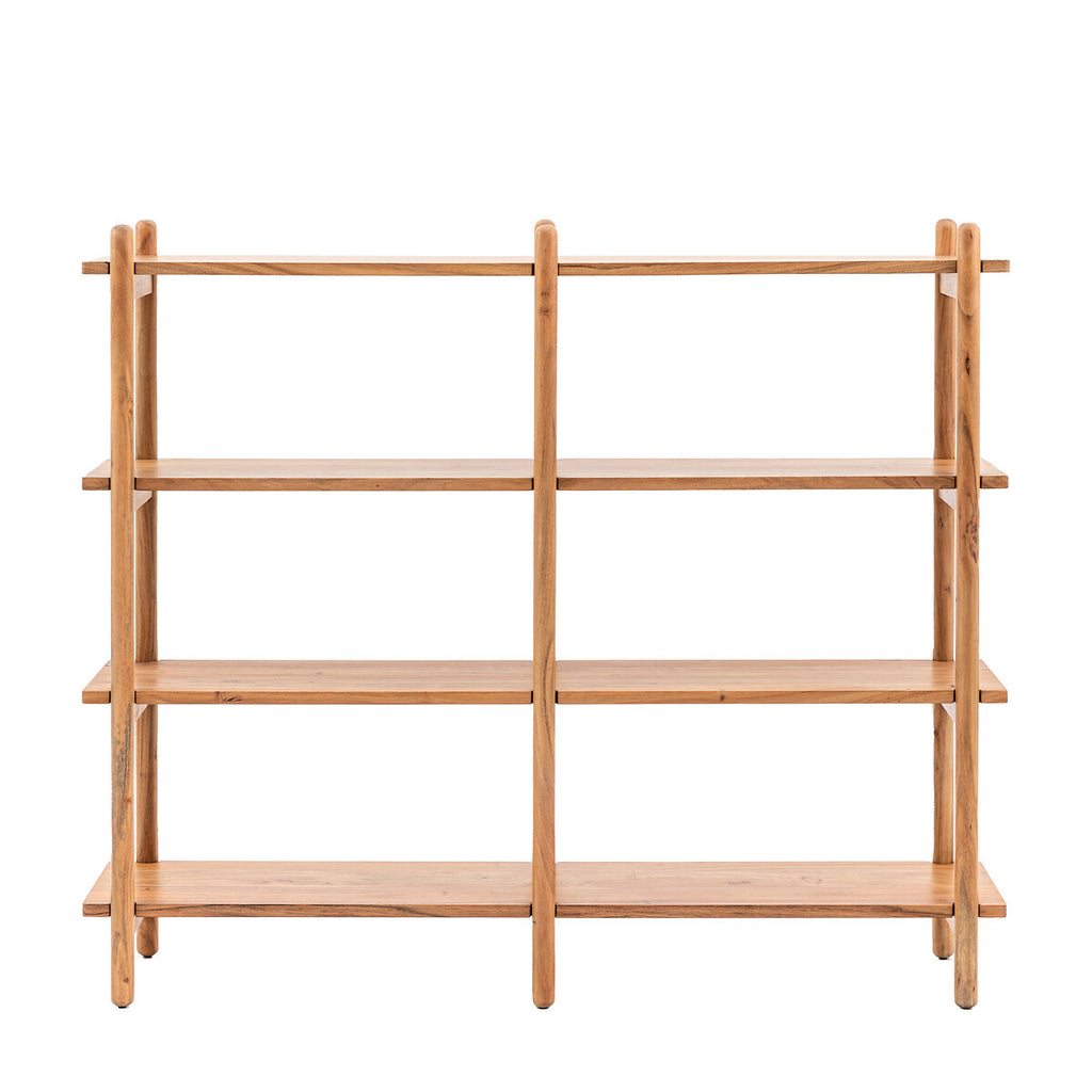Milo Solid Wood 4 Tier Bookshelf