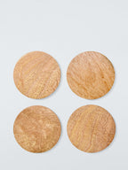 Round Coasters & Holder, Set of 4