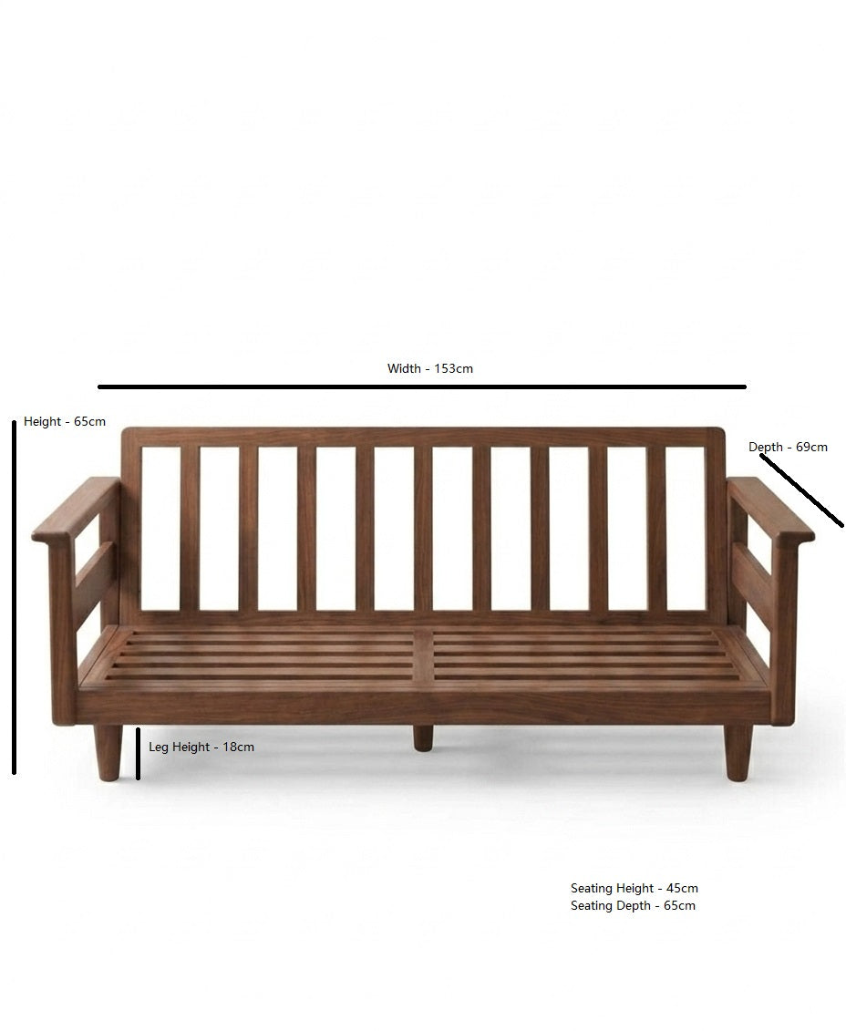 Rowan Solid Wood Sofa